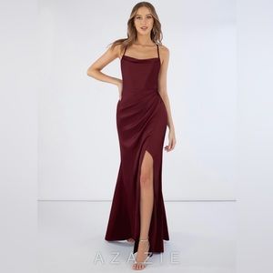 Azazie Bridesmaid Dress Burgundy/Wine
